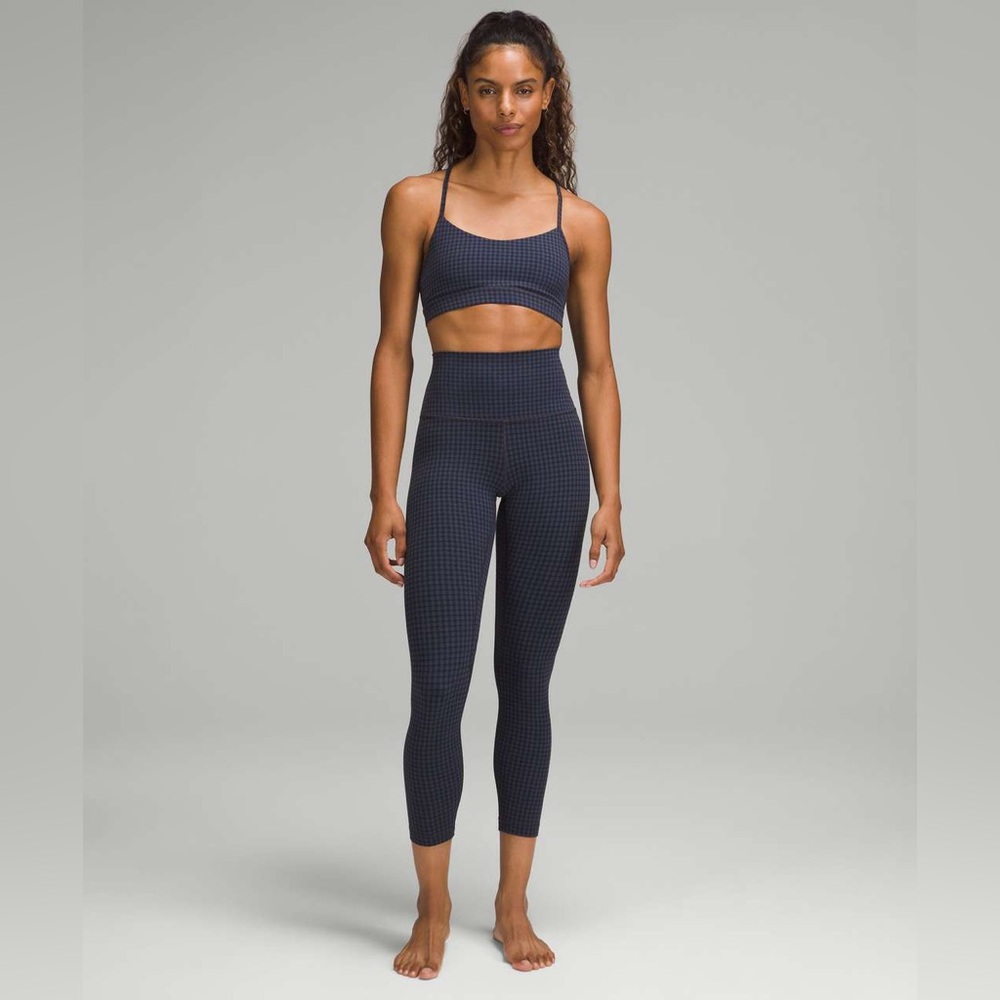Lululemon Align Blue Micro Houndstooth Legging NWOT
